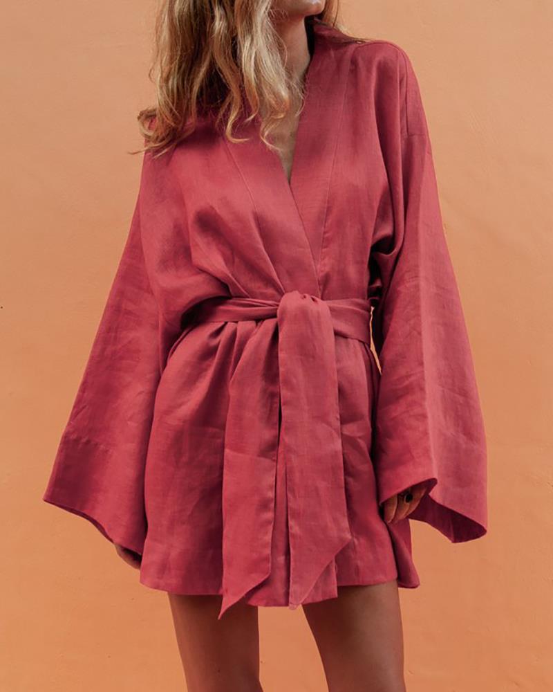 Women's Pure Cotton Kimono Robe