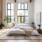 Pure Cotton Queen Size Sheet Set w/ Organic Aromatic Sheet Spray