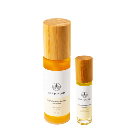 Uplifting Fruit Aromatherapy Body Oil Duo